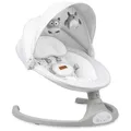 Produktbild: MoMi KENANI Babywippe für Kinder bis 9 kg, klappbar, mit Fernbedienung & Bluetooth zum Verbinden mit Smartphone, Batterie- oder Stromanschluss, mit 5-Punkt-Sicherheitsgurt, Sonnenschutz, Insektennetz
