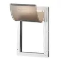 Produktbild: VEVOR Haustierklappe Hundeklappe aus Aluminiumrahmen mit Schloss & Klappensystem 210 x 303 mm, wetterfeste Hundeklappe Haustiertüre geeignet für Kat