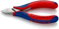 Produktbild: KNIPEX 77 42 115 Elektronik-Seitenschneider mit Mehrkomponenten-Hüllen 115 mm