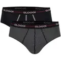 Produktbild: sloggi Slip Herren Slip 2er Pack Baumwollmischung (Packung, 2er Pack) bunt|grau|schwarz L