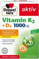 Produktbild: Doppelherz Vitamin K2 + Vitamin D3 1000 I.E. 30 Stück