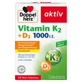 Produktbild: Queisser Pharma GmbH & Co. KG DOPPELHERZ Vitamin K2+D3 1000 I.E. Tabletten 13,1 g 18029501