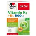 Produktbild: Doppelherz Vitamin K2+D3 1000 I.E. Tabletten 30 St