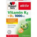 Produktbild: DOPPELHERZ Vitamin K2+D3 1000 I.E. Tabletten 30 ST