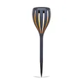 Produktbild: Esotec Solar Gartenfackel Malabo, Akku, Feuerfackel, Gartenstecker, Steckleuchte, Gartenlicht, Solarlichter, schwarz, Kunststoff, außen, wetterfest, winterfest, IP44, Höhe 38cm, 102781