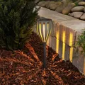 Produktbild: esotec Solar Gartenfackel MALABO Solarfackel Steckleuchte schwarz outdoor 102781