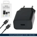 Produktbild: Original Samsung Netzstecker EP-T1510X Schnellladeadapter 15 Watt + Kabel USB-C