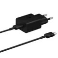 Produktbild: USB-C 15W PD AFC-Wandladegerät + USB-C-Kabel Schwarz