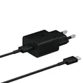 Produktbild: Samsung 15W Schnelllade-Wandladegerät + USB-C/USB-C-Kabel, Schwarz