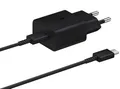 Produktbild: Samsung EP-T1510 Schnellladegerät mit USB-C-Kabel schwarz EP-T1510XBEGEU