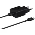 Produktbild: Samsung 15W USB-C Adapter mit USB-C Kabel 1m - Schnellladung - Schwarz