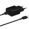 Produktbild: Wandladegerät PD 15W USB-C + Kabel Samsung Netzladegerät Ladegerät Schwarz