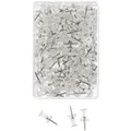 Produktbild: 1000 Pinnwandnadeln klar transparent für Pinnwand Push Pins Pin Wand Nadeln WEDO