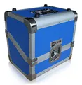 Produktbild: Plattenkoffer für 80 LPs *blue*