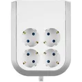 Produktbild: REV-Ritter Steckdosenadapter weiß, 4-fach Schuko bis 3680 Watt