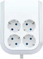 Produktbild: REV Multi-Power Steckdosenerweiterung 4-fach weiß, mit Abstandshalter