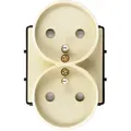 Produktbild: Steckdosenmodul mit 230V-Doppelgoldstift