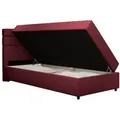 Produktbild: Panda Möbel Boxbett, Rot, Holz, Mode, 100x200 cm, Oeko-Tex® Standard 100, Schlafzimmer, Betten, Boxspringbetten