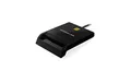 Produktbild: IOGEAR USB Common Access Card Reader (CAC) – EMV Level 1/4.1 konform – PC/SC Version 1.0/2.0 – Klasse A, B und C (5 V / 3 V / 1,8 V) – T0, T1 Protokoll – kompatibler MS USB-CCID-Treiber – GSR212