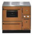 Produktbild: Wamsler wasserf. Küchenofen | K 148 | 23 kW | Maron | Rauchrohr links