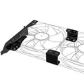 Produktbild: Akasa PCI Slot Halterung für ein/zwei 120mm Lüfter, DIY Unterstützung 12cm Gehäuselüfter Halterung Montage, PC Ventilator und GPU Halterung, Computer Heizkörper Ständer, Schwarz Eisen, AK-MX304-12BK