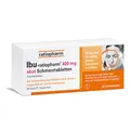 Produktbild: IBU-ratiopharm 400 mg akut Schmerztabletten: Bewährt bei Schmerzen und Fieber. Wirkstoff: Ibuprofen, 20 Filmtabletten