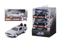 Produktbild: Jada Toys Delorean Zurück in die Zukunft II, Metall, Maßstab 1:32, Sammelmodell mit Klapptüren, Typ Möwe, offizielle Replik des Films für Fans ab 8 Jahren (9332185314R00)