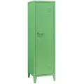 Produktbild: [en.casa] Einzelspind, Dunkelgrün, Metall, 2 Fächer, 38x137x38 cm, Garderobe, Garderobenschränke, Garderobenschränke