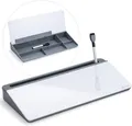 Produktbild: Varhomax Schreibtisch Organizer, Desktop Whiteboard Glas Grau Mit Aufbewahrung
