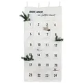 Produktbild: Papierdrachen Adventskalender 2025 - bestickter Stoff-Wandteppich „Ein Lichtlein brennt“ - mit Taschen zum Befüllen & Dekorieren - wiederverwendbar
