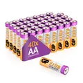 Produktbild: GP Extra AA Batterien 1,5V Longlife (40 Stück Batterien Mignon / LR6 Vorratspack)
