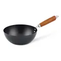 Produktbild: Ken Hom Mini-Wok 20cm Karbonstahl Antihaft klassisch Holzgriff flacher Boden