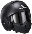 Produktbild: Motorradhelm Shark Street DRAK BLANK MAT KMA, Schwarz, XS