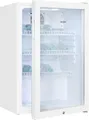 Produktbild: Exquisit Glastürkühlschrank GKS120-GT-160C Weiß 118 l, Umluft, 3 Ablagen, Türschloss, freistehend 668049