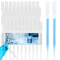 Produktbild: 100 Stück Pipette3ml Kunststoff-TransferpipettenEinweg Pipetten Mit SkalaDosi...