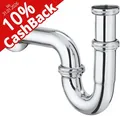 Produktbild: GROHE Siphon Röhren-Geruchverschluss Waschbecken, 10 % Cashback,1 1/4 Zoll, Edelstahl, verchromt