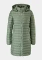 Produktbild: s.Oliver Steppmantel (1-tlg) lange Steppjacke mit abnehmbarer Kapuze
