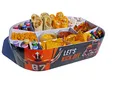 Produktbild: JaWro Snackstadion orange fertig AUFGEBAUT Snack-Stadion Snackschalen Football Partystadion Football Geburtstag Football Snackstadium OHNE Füllung