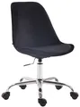 Produktbild: CLP Bürostuhl Toulouse Samt Höhenverstellbarer, drehbare und mit Leichtlaufrollen,schwarz
