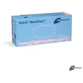 Produktbild: DocMed Latexhandschuhe Nitril NextGen U.-Handschuhe PF (Packung, 100-St., Einmalhandschuhe, Unsteril und beidhändig tragbar) Puderfrei, Reißfestigkeit, Vielseitig einsetzbar blau XL