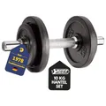 Produktbild: BEST SPORTING Hantelset Kurzhantel Hanteln 10 kg aus Gusseisen mit Stellringen - Hantel verstellbar für Männer und Frauen - Für Dein Workout und Fitnesstraining Zuhause - Adjustable Dumbbell Set