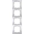 Produktbild: Kopp PARIS – Abdeckrahmen 4-fach, Farbe: Silber
