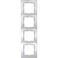 Produktbild: Kopp PARIS – Abdeckrahmen 4-fach, Farbe: Silber