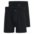 Produktbild: Ammann 2er Pack Boxer Shorts mit Eingriff Boxershorts Pants schwarz (6 / L, schwarz)