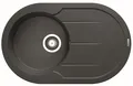 Produktbild: PYRAMIS ALAZIA ROUND 1 Becken Granitspüle in IRON GREY / Granitspüle / Steinspüle / Ausschnitt 760 x 470 mm R235