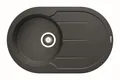 Produktbild: Einbauspüle ALAZIA ROUND (78x49) 1B 1D in Pyragranite Iron Grey