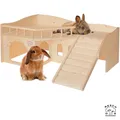 Produktbild: (89,90€/Stk.) Resch Kaninchenschloss 65x28x50cm (L/H/B),Meerschweinchen