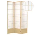 Produktbild: DESIGN DELIGHTS Shoji RAUMTEILER Canva II | 3-teilig, Reispapier, 170x120 cm | japanischer Paravent, Raumtrenner, Stellwand, Raum Trennwand