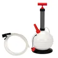 Produktbild: Vorel Ölabsaugpumpe 6 Liter, incl. 4 Schläuche, großer Kunststoff Behälter, ideal für Öl Diesel Bremsflüssigkeiten Wasser usw. aus Auto Motorrad Rasenmäher, manuelle Flüssigkeitspumpe Handpumpe