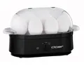 Produktbild: Cloer 6080 Eierkocher, 350 W, 6 Eier, Kontrolllampe, Überhitzungsschutz, schwarz